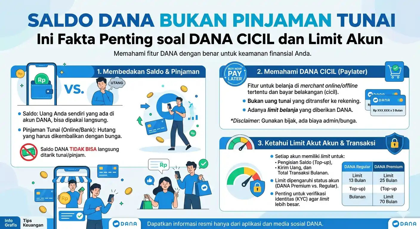 Saldo DANA Bukan Pinjaman Tunai